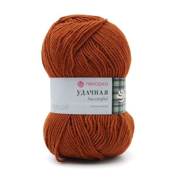 Пряжа Пехорка Удачная / уп.5 мот. по 100 г, 250 м, 194 рыжик