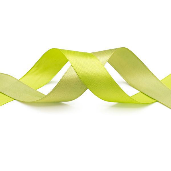 Набор атласных лент 2,5 см, 32.9 м, 2 ролика в упаковке, яр.фисташковый /травяной