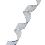 Тесьма отделочная Завитки, 25 мм, 25 м, 04 белый/синий