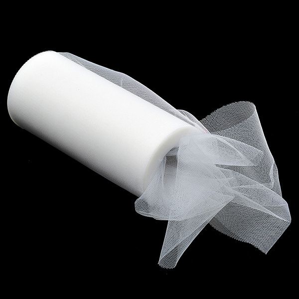 Фатин на шпульке средней жесткости 150 мм / 22.86 метра, TBY.MS.200.01, цв.01 белый