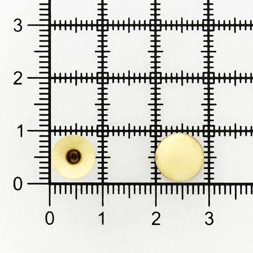 Хольнитены ⌀9 мм, h=9 мм, сталь, New Star №33.5, цв.золото, ≈100 шт