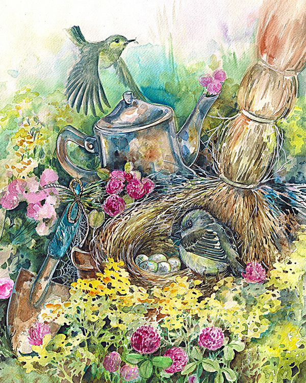 Алмазная (кристальная) мозаика Фрея, Лесные трели, 40х50 см