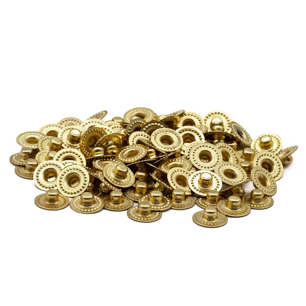 Часть кнопки Альфа (S-образная) ⌀11 мм (C-часть), 5 золото (C-часть), 100 шт, BIG