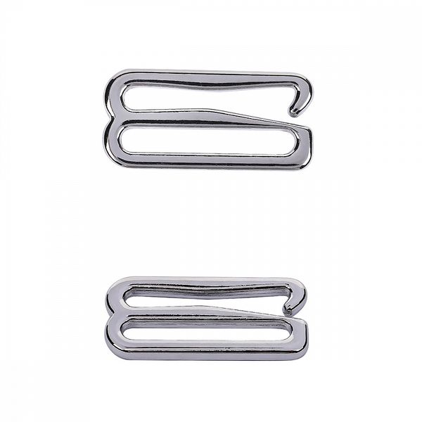 Крючки для бюстгальтера металл 18.0 мм, 918C цв.никель, уп.100 шт