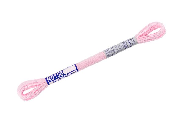 Мулине Gamma вискоза 100%, цв.R0158 розовый, 12 мотков по 8 метров