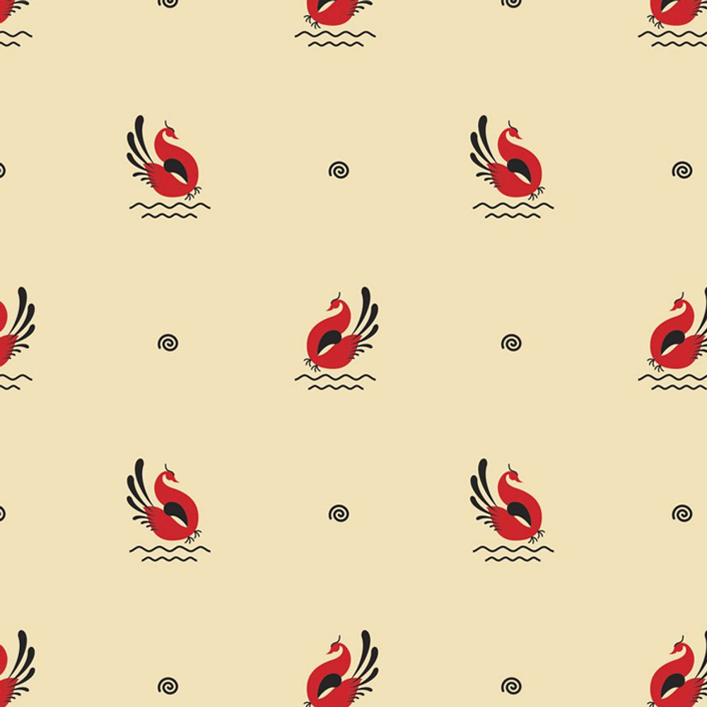 Ткань для пэчворка Peppy Мезенские узоры, отрез 50х50 см, 135 г/м², МУ-20 св.бежевый, Peppy