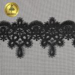 Кружево гипюр (плетёное) 65 мм / 13.71 метров, TBY.16GB2006, цв.черный