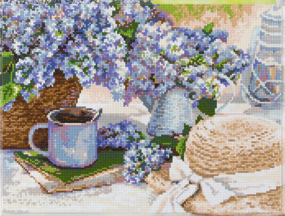 Кристальная (алмазная) мозаика Фрея ALPD-234, на подрамнике, Сиреневый полдень, 40х30 см