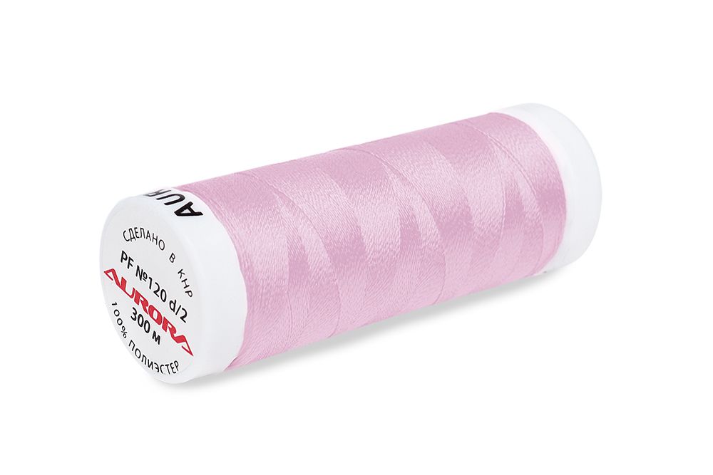 Нитки для креативных работ Aurora №120, 300 м, цв. PF130, 5 катушек