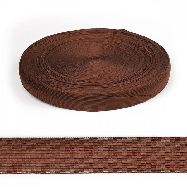 Тесьма (лента) окантовочная 22 мм / 100 метров, 4С-516/22с24 цв.146 коричневый