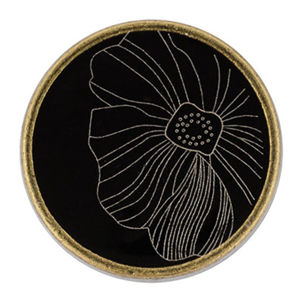 Пуговицы на ножке металл 20 мм, 6 шт, 24 бронза, Blitz MB 0224