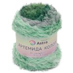 Пряжа Astra Premium (Астра Премиум) Артемида Колор / уп.1 мот. по 150 г, 80 м, 06 зеленый секционный