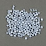 Бусины пластик (перламутр) ⌀8 мм, цв.A26 голубой, уп.500г (2130 шт), Magic4Hobby