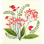 Набор для вышивания нитками Нитекс, Гербарий 24х25 см