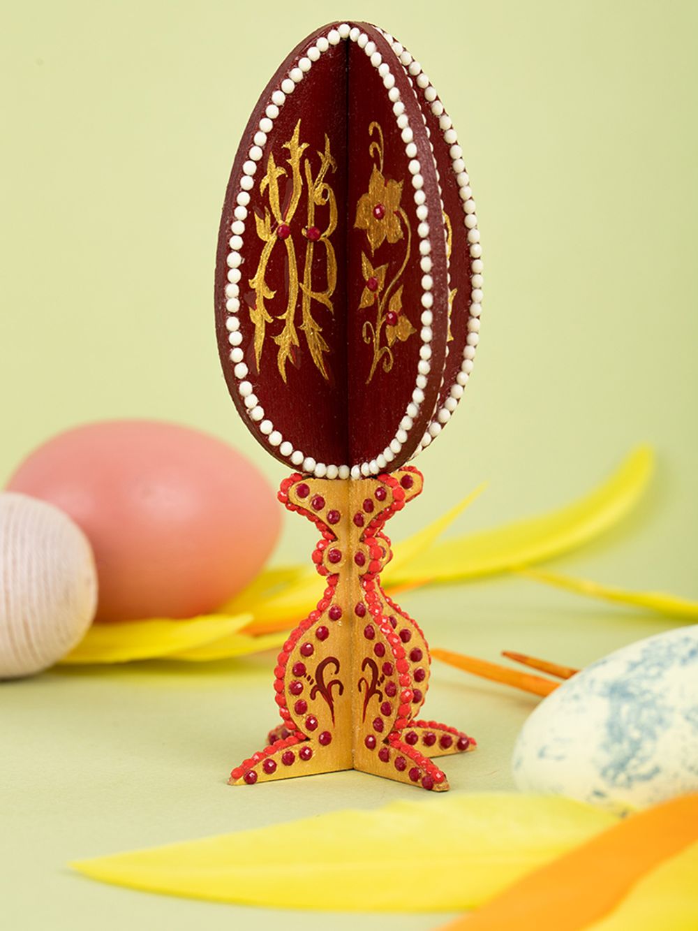 Яйцо декоративное фанера 5.5х5.5х13.5 см, Mr.Carving КЛ-25