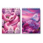 Блокнот на гребне A6 40 л., 6 шт, клетка, Розовая жизнь 01225, Светоч Б121