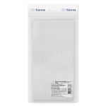 Канва Aida 11 ct, 50х50±2 см, белый с перламутровым люрексом, Gamma