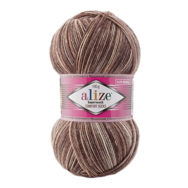Пряжа Alize (Ализе) Superwash Comfort Socks / уп.5 мот. по 100 г, 420 м, 7678, 549365-51