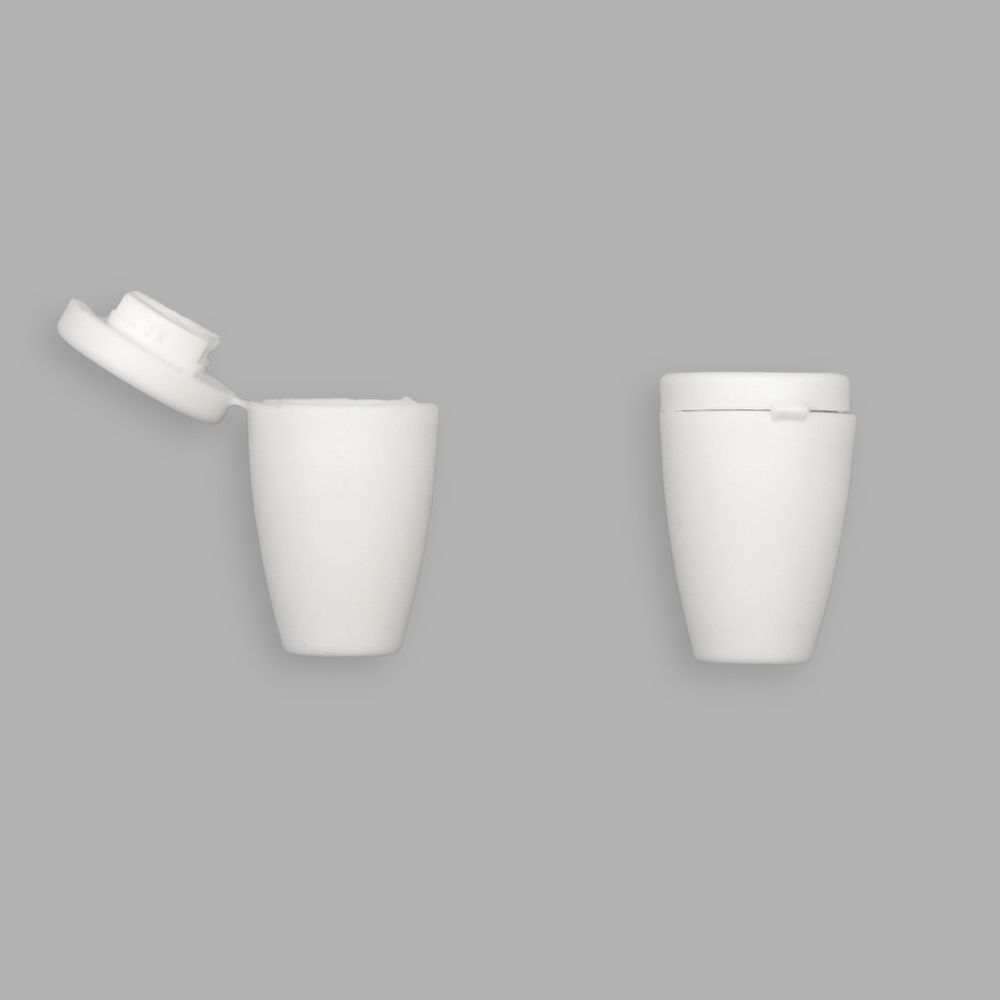 Наконечник для шнура пластик колокол ⌀6/9 мм, 14х11 мм, ПП, кипенно-белый, 100 шт