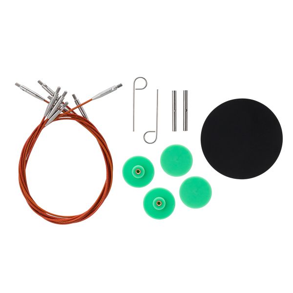 Набор съемных спиц для вязания 5см+8см, 12 размеров (3мм-8мм), алюминий