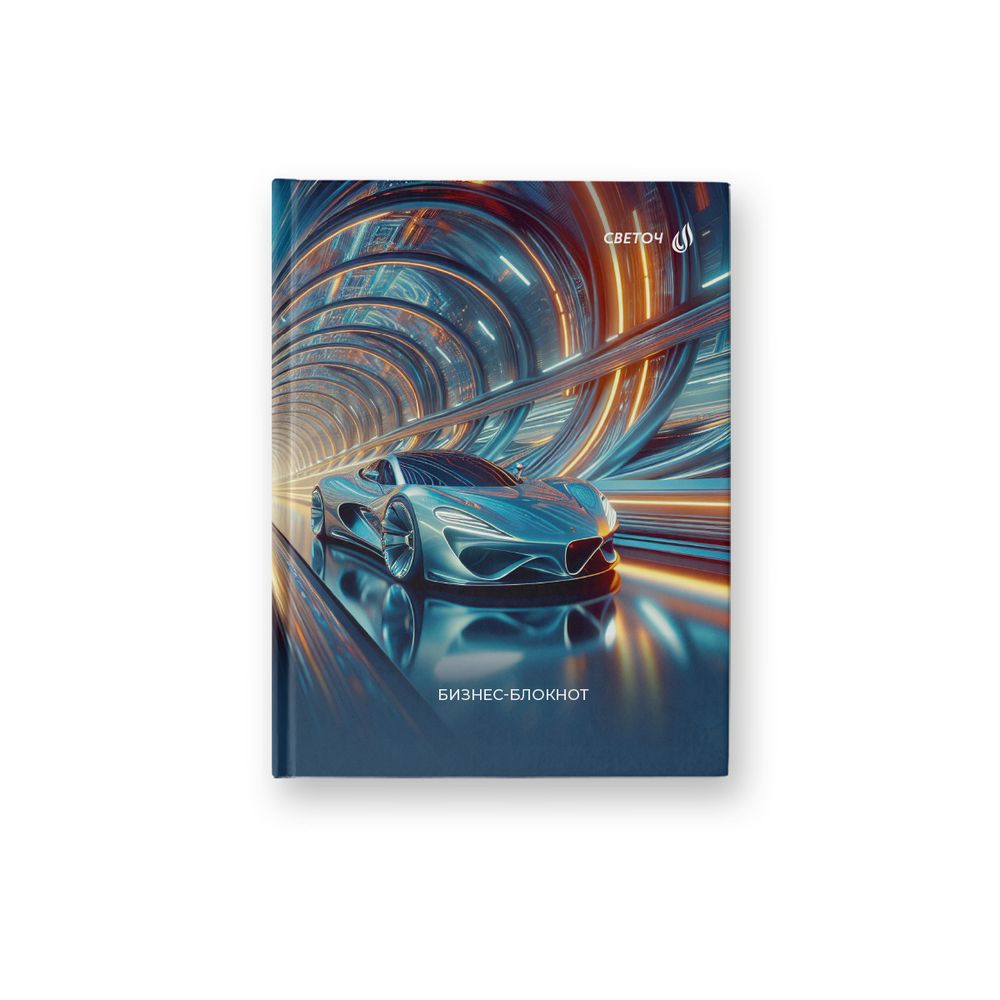 Бизнес-блокнот A6 64 л. 24 шт, клетка, глянцевая ламинация, Загадочный путь 01149, Светоч ББ95