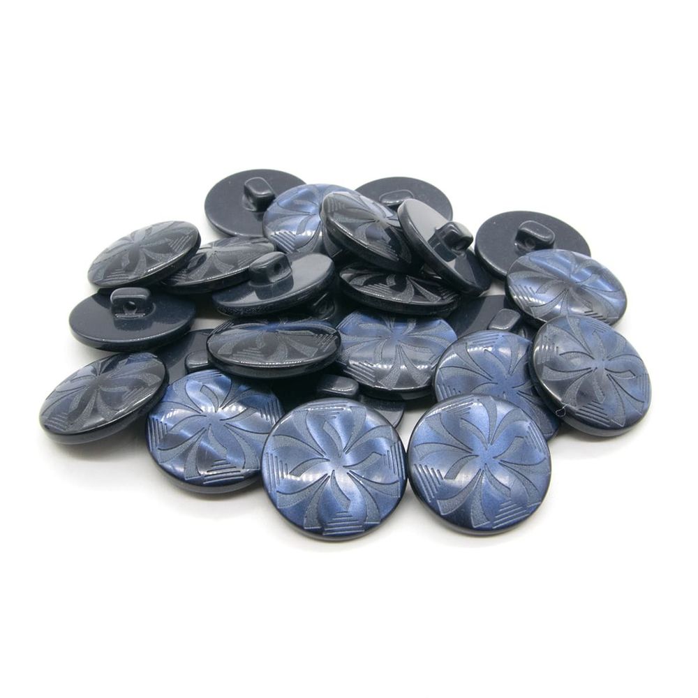 Пуговицы на ножке 32L (col.03 (т.синий)), 36 шт /TOS/