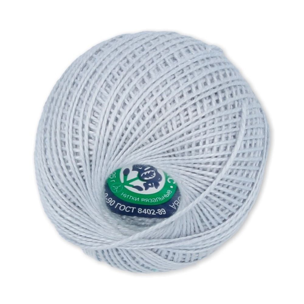 Пряжа ПНК им.Кирова Ирис / уп.20 мот. по 25 г, 150м, №7002 св.серый