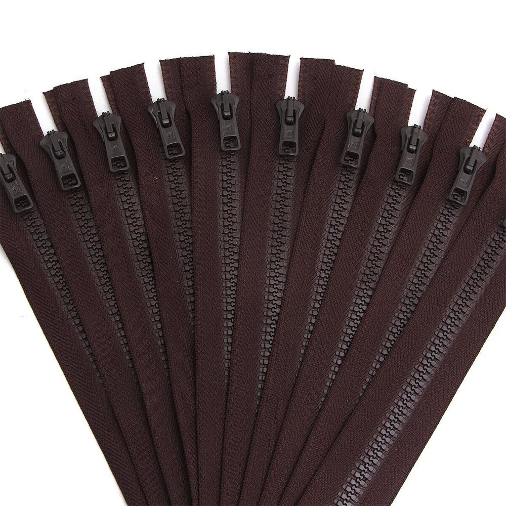 Молния трактор Arta Т6 (6 мм) 1 зам., н/раз., 18 см, цв. 068 т.коричневый, уп.10 шт