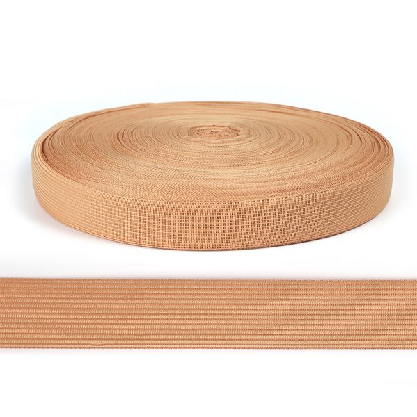 Тесьма (лента) окантовочная 22 мм / 100 метров, вязаная, 4С-516/22с24 цв.137 кофе с молоком