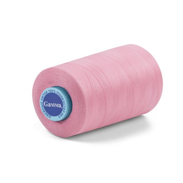 Нитки универсальные Gamma 50/2, 4570 м (5000 ярд) / 1 кат., 156 розовый
