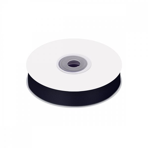 Лента репсовая (в рубчик) 20.0 мм / 22.8±1 метра, 372 черно-синий, Magic4Hobby