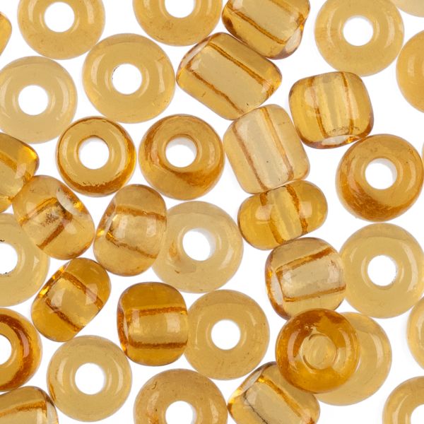 Бисер Zlatka 6/0 (4.1 мм), 100 г (10х10 г), №0002C янтарный, GR