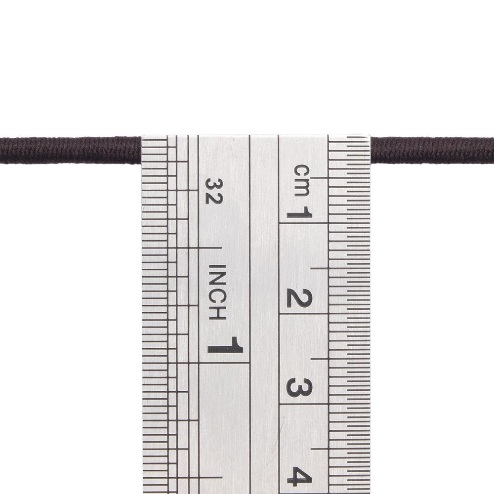 Резинка шляпная (шнур эластичный) ⌀3.0 мм / 100 метров, 0370-0300В, С917-т.коричневый