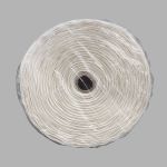 Лента (тесьма) шторная: сборка параллельная (1:2.5) 80 мм / 50 метров, (3 ряда петель, 2 шнура), белый, C180