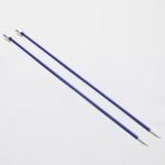 Спицы прямые Knit Pro Zing 4 мм / 30 см, алюминий, 2 шт, 47269