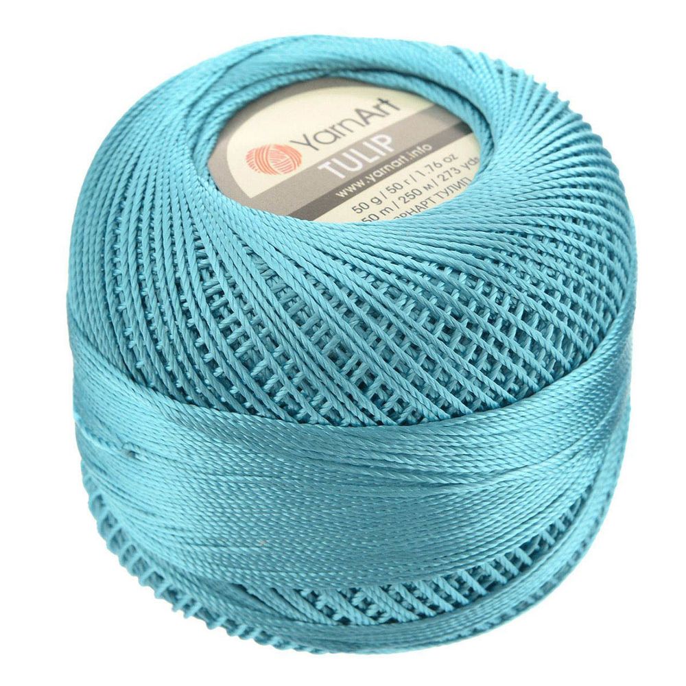 Пряжа YarnArt (ЯрнАрт) Tulip / уп.6 мот. по 50 г, 250м, 480 насыщенный голубой
