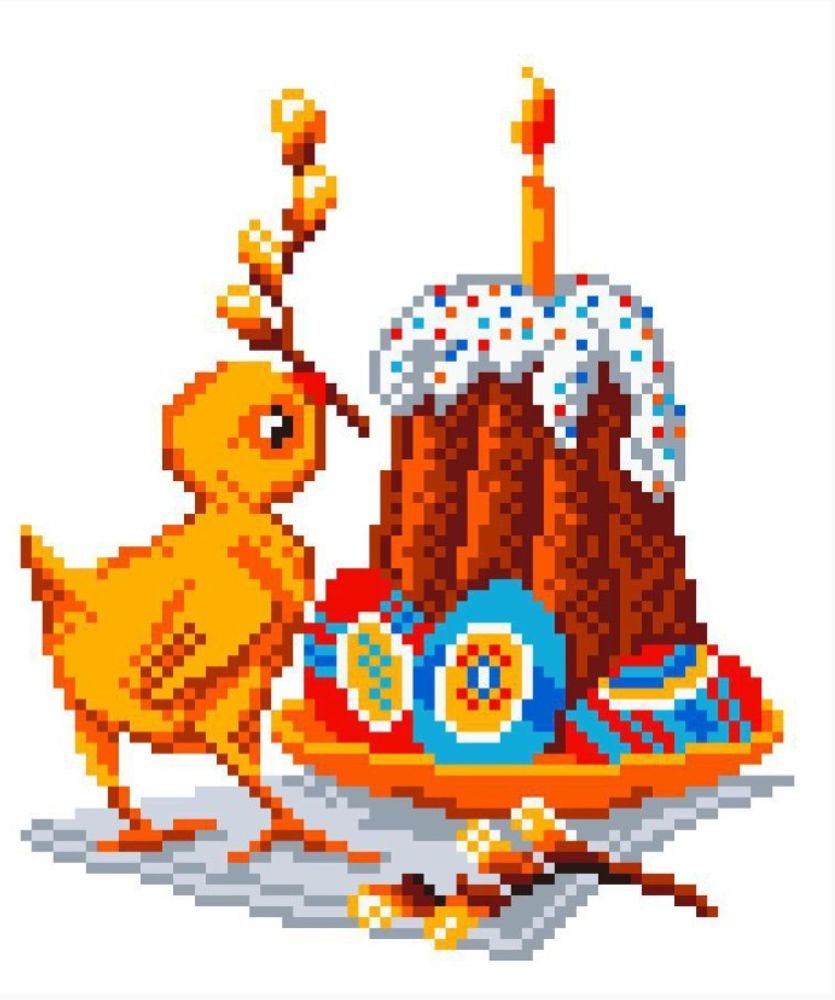 Набор для вышивания нитками Матренин Посад, Пасха