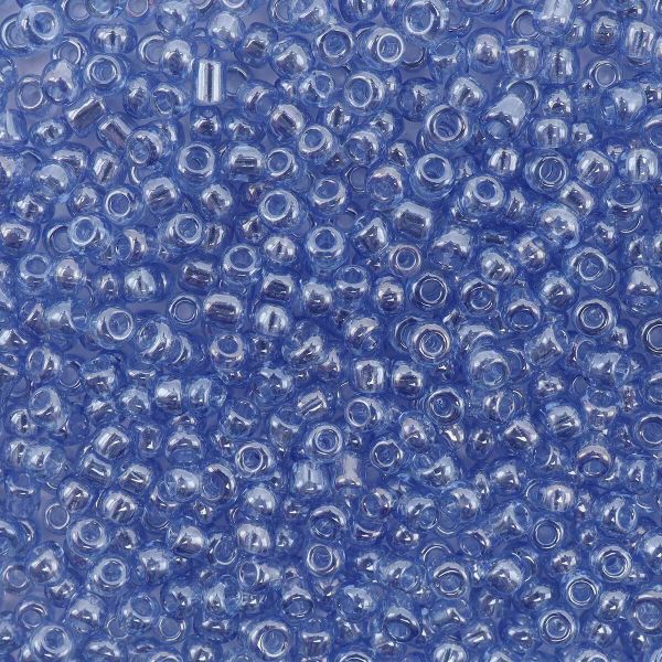 Бисер Astra&Craft 11/0 (2.1 мм), 200 г (10х20 г), цв. 106 св. синий/прозрачный, глянцевый