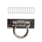 Замок для сумки 17х46 мм, 5 шт, под никель, Gamma LBZ-17N