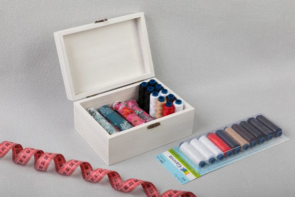 Нитки швейные бытовые Gamma 40/2, 183 м / 10 кат, ассорти 03