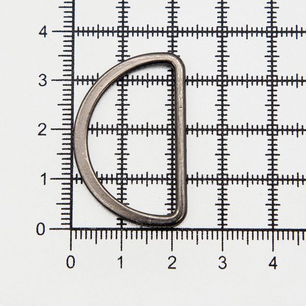 Полукольцо литое металл внутр. 30 мм (внешн. 35х23 мм), 2 шт, Hobby&Pro, чер.никель