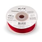 Лента капроновая (органза) _6.0 мм / 45.7 метров, 037 т.красный, Blitz OR-6