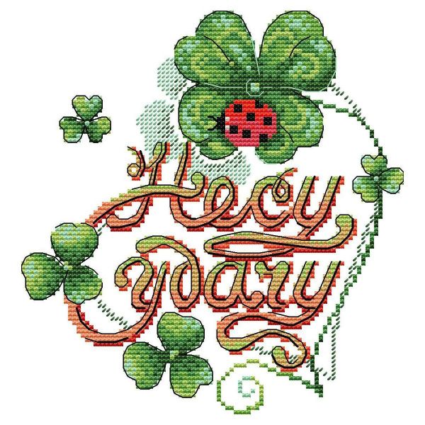 Набор для вышивания крестом на одежде МП Студия Несу удачу 17х18см, В-687