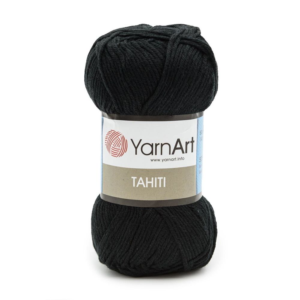 Пряжа YarnArt (ЯрнАрт) Tahiti / уп.8 мот. по 50 г, 140м, 211 черный
