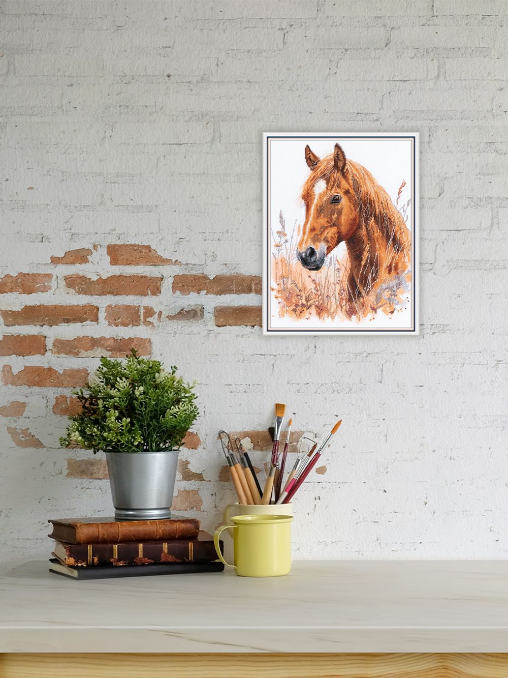 Набор для вышивания нитками Panna J-7528, В степи среди трав, 23.5х33 см