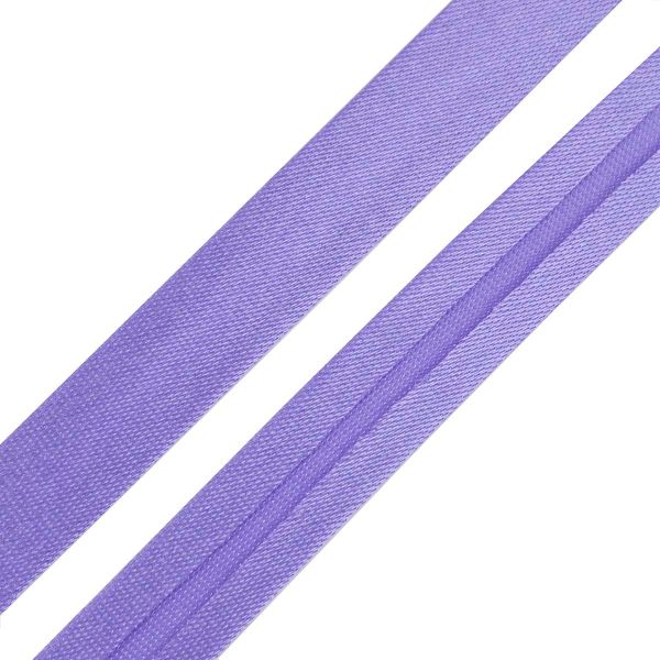 Косая бейка атласная 15 мм / 5 метров, 6127 яр.сиреневый