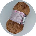 Пряжа Пехорка Блестящее лето / уп.5 мот. по 100 г, 380м, 416 светло-коричневый