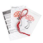 Набор для вышивания нитками Klart, Детские истории. Грибок, 9х12 см