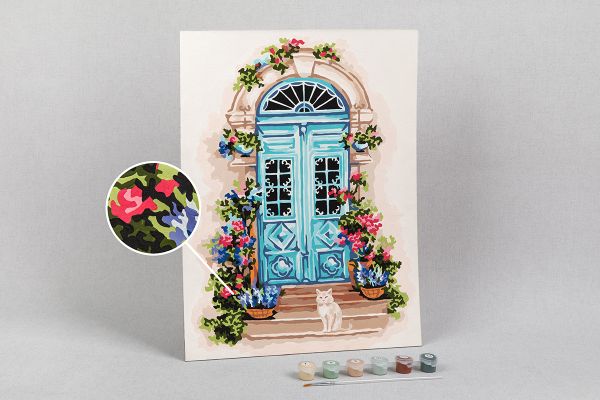 Картина по номерам Фрея PKZ/PM-055, Уютное крыльцо, (на картоне) 40х30 см