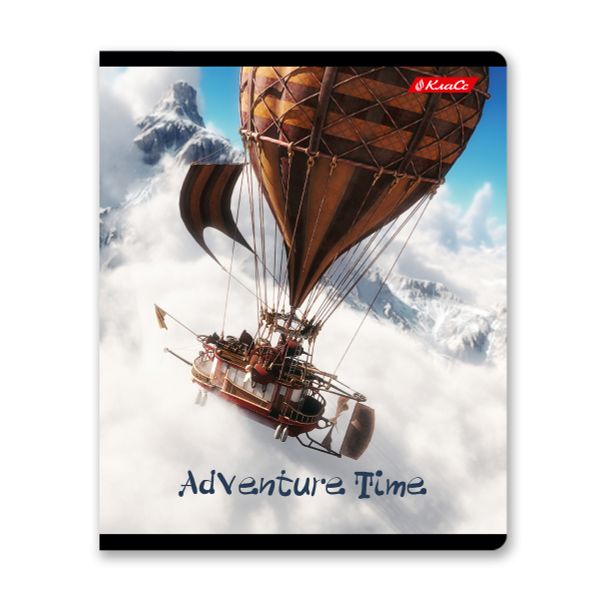 Тетрадь ученическая общая, глянцевая ламинация, A5+ 96 л. на скобе 60 г/м², белизна 100%, 5 шт, клетка в термоусадочной пленке, 000774 Время приключений, Светоч 96ТЕТк-004